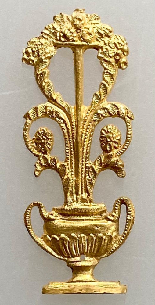 Seitenteil Vase + Blumen 25 x 64 mm